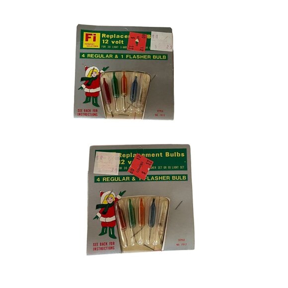 Vintage Fi 12 Volt Replacement Lights 5 Packages of 5 (25 Total) NEW Old Stock - Picture 10 of 11